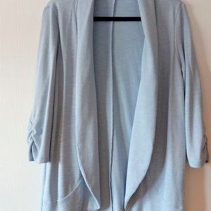 Cardigan-3/4 Sleeve Cover Up, Pale Blue, Ricki's